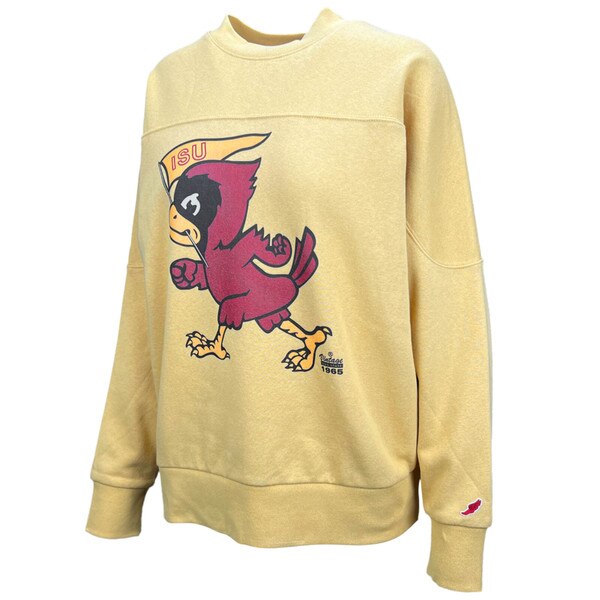 League Women's Pennant Cy Gold Throwback Crewneck